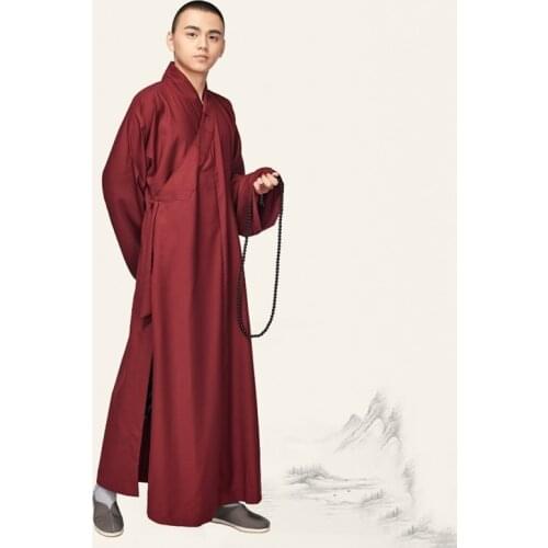 Buddhist monk robes clothing vest costume shaolin monk meditation clothes mala shaolin monk robes clothing TA540