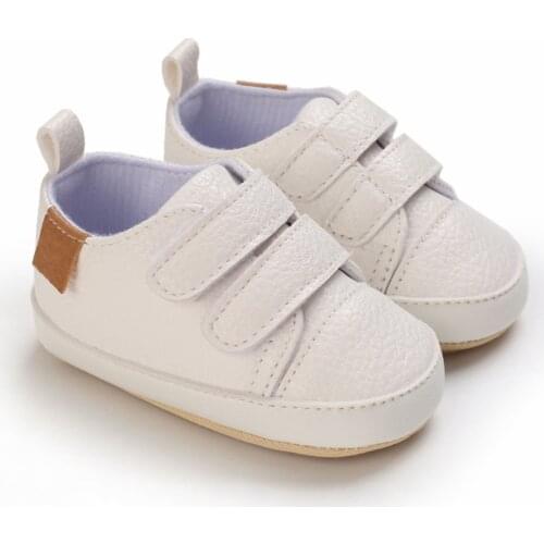 TELOTUNY Toddler Kids Baby Boys Girls Solid Color Non-Slip First Walking Shoes Hook&Loop Lightweight Breathable Infant Sneaker