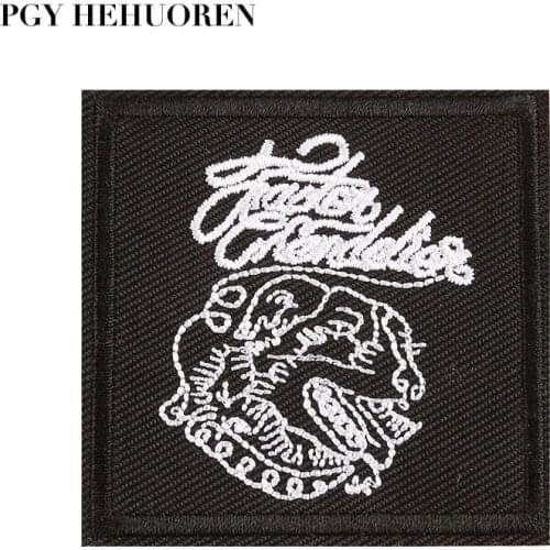 PGY Childrens Clothing Punk Badge Decorative Iron Embroidery Patch Sewing Machine Ironing DIY Design Denim Pocket Embroidery