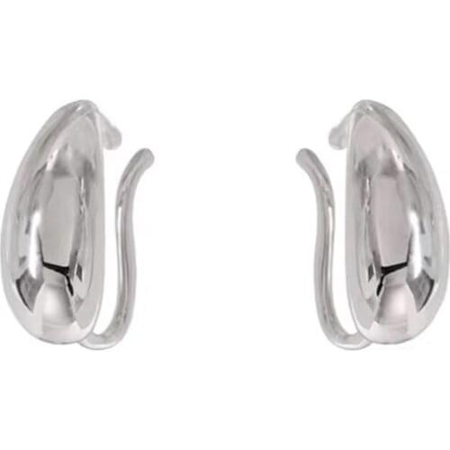 TIMEONLY Creative Wide Metal Clip Earring for Women Female No Pierced Ears Simple Earring Street Style Jewellery 2021 Hot Sale