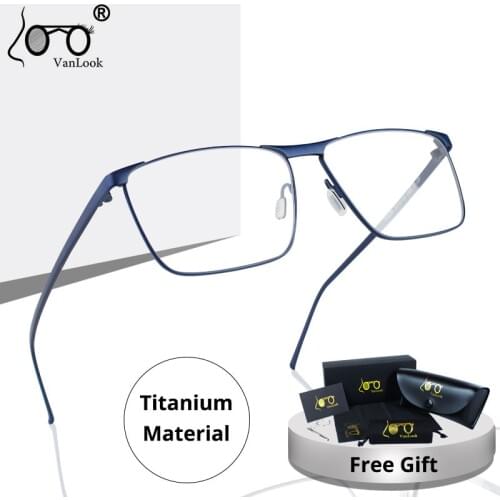 Titanium Eyeglass Frames For Men Prescription Spectacle Women Eyewear For Sight Myopia Glasses