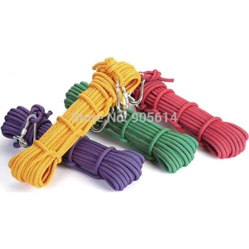Outdoor Climbing Rope Safety Rappelling Rope fr Climbing Equip Protection 10m