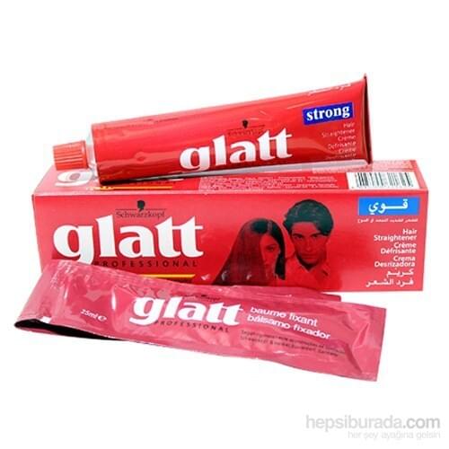 Schwarzkopf Glatt Permanent 82 ml hair Straightener Defrizz Cream Strong-Red For Men Women Straight Hair Treatment Straightening