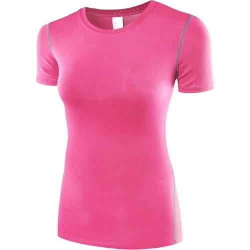 Women Sport training Short Shirts yoga clothes Running Fitness Workout T-shirt Fitness quick-drying Female Sports Tops