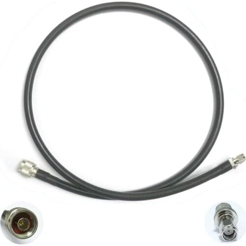 1PC N type male switch Reverse RP SMA male plug Pigtail Cable RG8 100cm Wholesale For Wifi Router Antenna