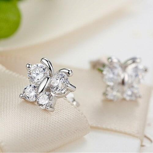 2019 New Arrival Fashion Fine Jewelry Delicate Elegant Temperament Butterfly Gold Color Earrings For Women Party Jewelry Gifts