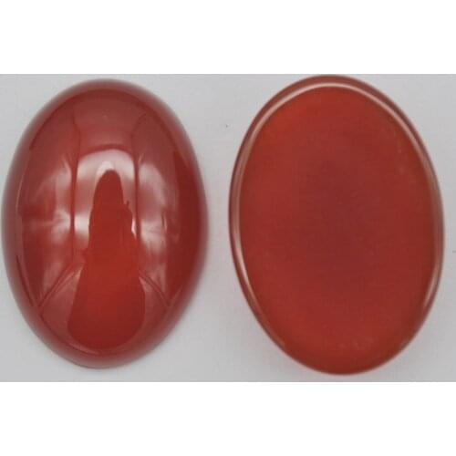 25x18MM Red Carnelian GEM Oval Cabochon Jewelry Making (2pcs/lot) H190