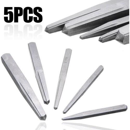 5Pcs Screw Extractor Bolt Remover Guide Broken Damaged Bolt Drill Bits Easy Out Broken Wire Removal Tools Drill Bit