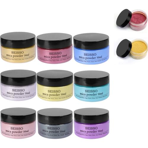 50g Epoxy Resin Dye Pearl Mica Powder , Soap Dye Hand , Soap Making Supplies , Eyeshadow and Lips Makeup Dye DIY Pigment
