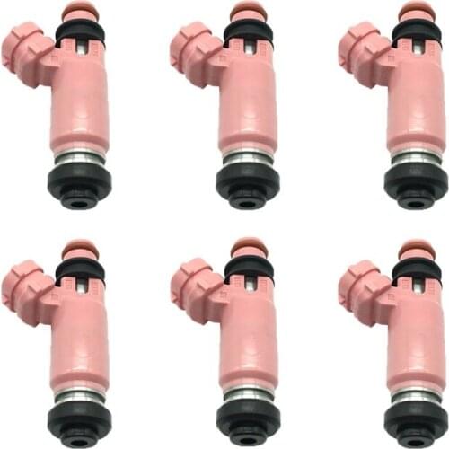 6pcs 550CC Fuel Injector 195500-3910 16611-AA510 for Subaru STI WRX Forester Impreza 2.5L 2.0L 1955003910 16611AA510