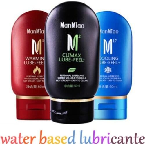 60ml Warming Cooling Lubricant Silk Touch Sex Lubricants Silky Thick Water-based Sex Oil Vaginal Anal Gel porno sex lube