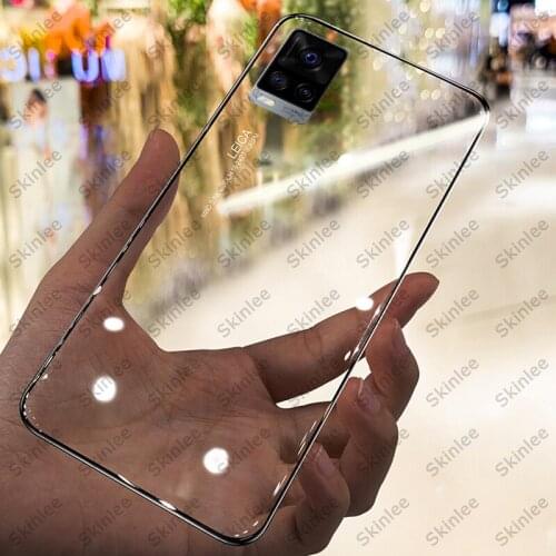 Skinlee 2 pcs Case For vivo V21 Transparent Clear Water Soft Phone Cover For VIVO V21E Clear Shockproof Cases