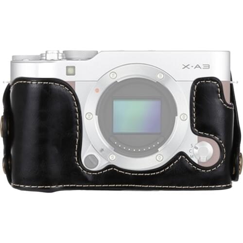 PULUZ For FUJIFILM X-A3 Case 1/4 inch Thread PU Leather Camera Case Base for FUJIFILM X-A3 / X-A10 DSLR Accessories