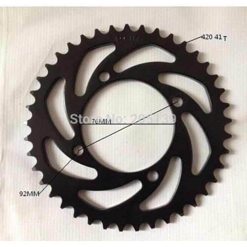 Motocross scooter sprocket motocicleta tandwiel 41 tooth FOR 420 chain motorcycle HONDA KAWASAKI MOTO DIRT PIT BIKE CRF KLX TTR