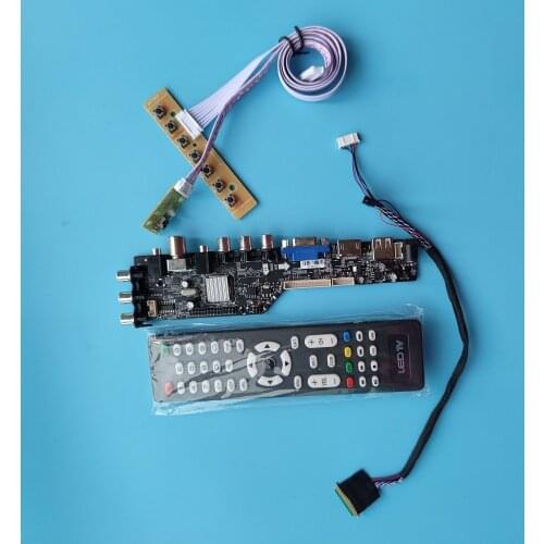Kit For LP156WF4 SL 1920X1080 Screen Digital Panel USB VGA AV TV DVB-T Display LED Driver Remote HDMI Controller Board