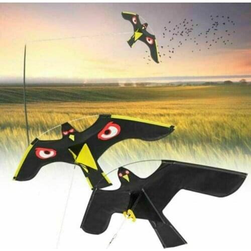 Emulation Flying Hawk Kite Bird Scarer Drive Bird Kite Bird Repellent for Garden Scarecrow Yard Bird Repeller