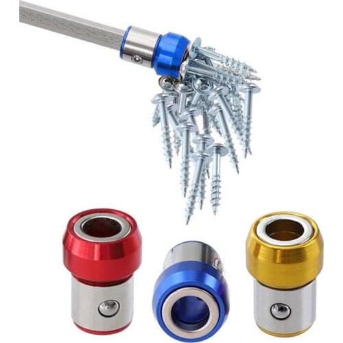 Magnetic Ring 1/4" 6.35mm Anti-Corrosion Strong Magnetizer Screw Electric Phillips Screwdriver Bit Accessorie Screw Pick Up Tool
