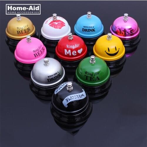 Hotel Counter Desk Bell Ring Metal Reception Restaurant Kitchen Bar Service Call Dining Tool steel Metal Home Accessories Hot