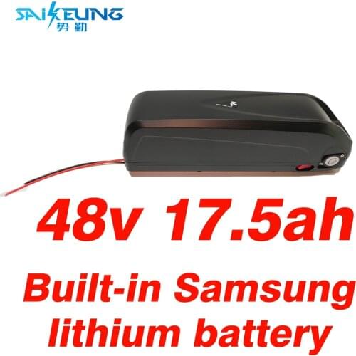 48V 17.5Ah Powerful Electric Bicycle 48V lithium-ion Battery Pack, Using Samsung 18650 Battery Pack to Deliver 2A Charger