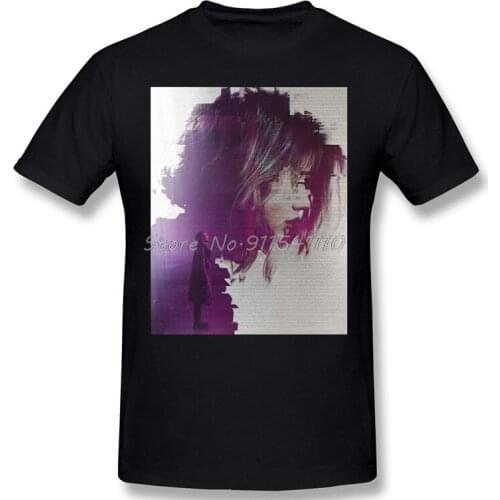 2049 V2 Print Cotton T-Shirt Blade Runner Science Fiction Film Men Fashion Men Cotton T Shirt Tees Tops Harajuku Streetwear