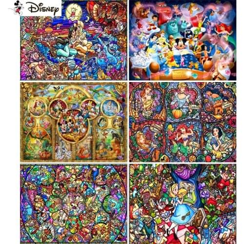 Disney 3D Diamond Painting "Cartoon character" DIY Full Rhinestones Drill Cross-stitch Kits Square Round Diamond Embroidery