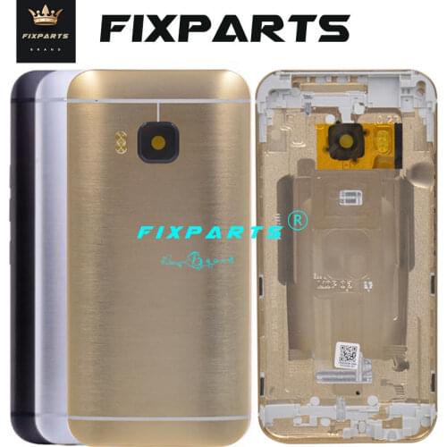 NEW Back Cover For HTC One M9 Battery Cover Rear Housing Door Case + Power Volume Button Key+Rear Camera Glass Lens Replacement