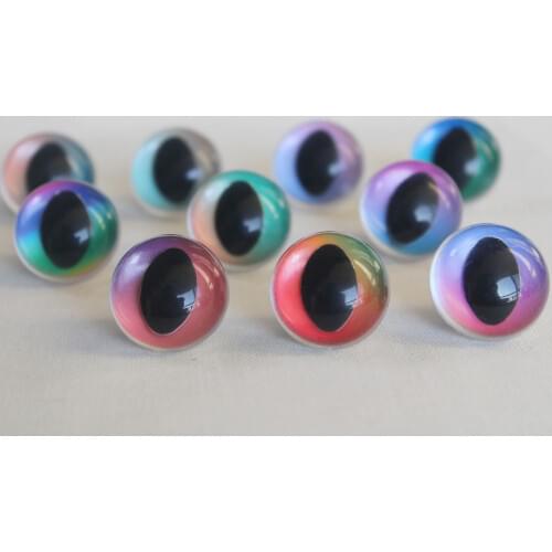 NEW CANDY EYES 20pcs 12mm to 30mm plastic clear safety toy cat eyes +hand washer--color -size option--C10