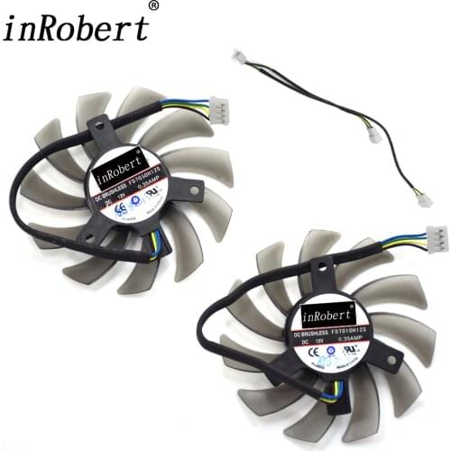 Firstd FD7010H12S 75MM 4Pin Connector For Sapphire R9 270 GTX 550 750 770 Ti ASUS GTX760 12V 0.35A Cooler Fan