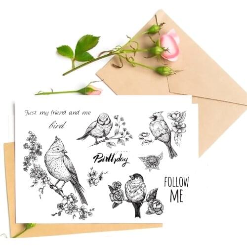 Various Birds Transparent Clear Stamps For DIY Scrapbooking/Card Making Stamps Fun Decoration Supplies