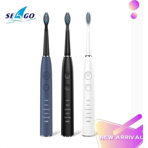 Seago SG-575 Electric Toothbrush Sonic Brush 2 Mins Timer 5 Modes USB Rechargeable Tooth Brushes 180 Days Standby for Adult
