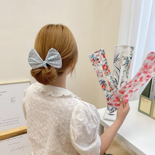 2021 New Sweet Girls Scrunchies Chifffon Hair Ties Girls Ponytail Holders Rubber Band Hairband Hair Accessories Gift