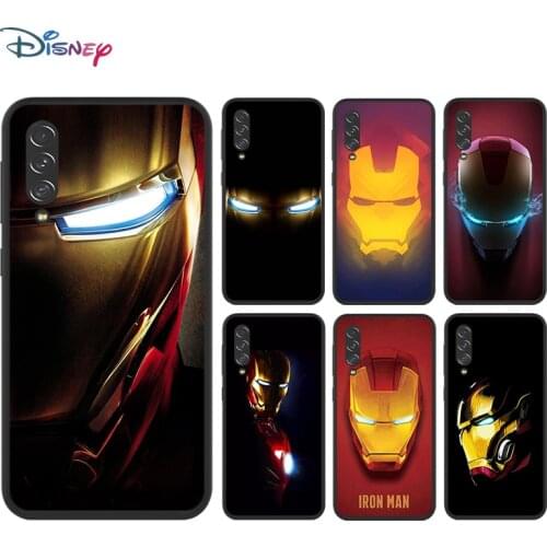 Marvel Avengers Super Hero Iron Man for Samsung Galaxy A90 5G A80 A70S A60 A50S A30S A20E A20S M02 TPU Silicone Black Phone Case