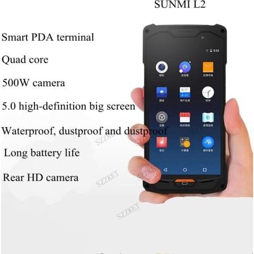 Smart PDA handheld terminal inventory machine 1D code QR code scanner Bluetooth WIFI 4G wireless connection