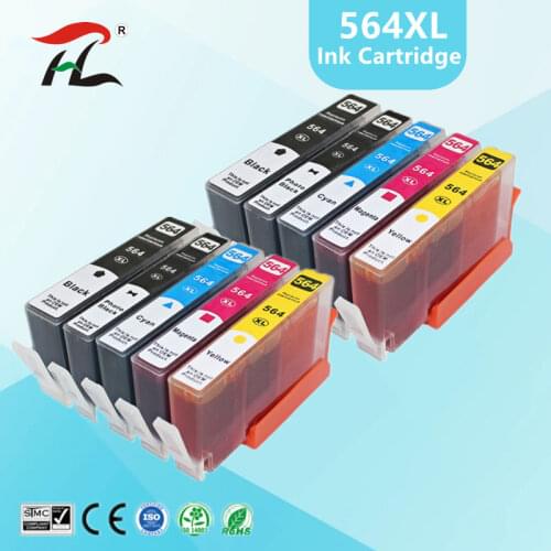 Compatible 564 ink cartridge for hp 564XL for hp564 Photosmart 5510/5511/5512/5514/5515/5520/5522/ 5525/6510/6512/6515 printer