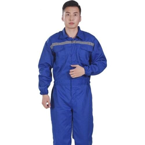 Workwear Mens Overalls Coveralls Pants Jumpsuit Decorator Mechanic Uniform Solid Color Long Sleeve