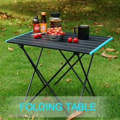 Outdoor Folding Table Mini Portable Light Aluminum Alloy Ultra-light Folding Desk Table for Hiking Camping Barbecue