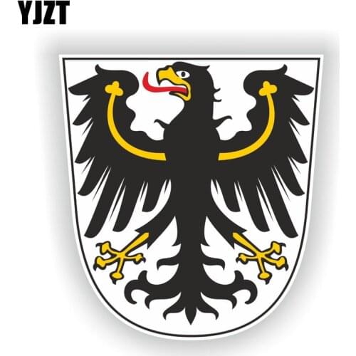 YJZT 11.8CM*12.7CM Accessories Funny East Prussia Car Sticker Window Decal 6-1522