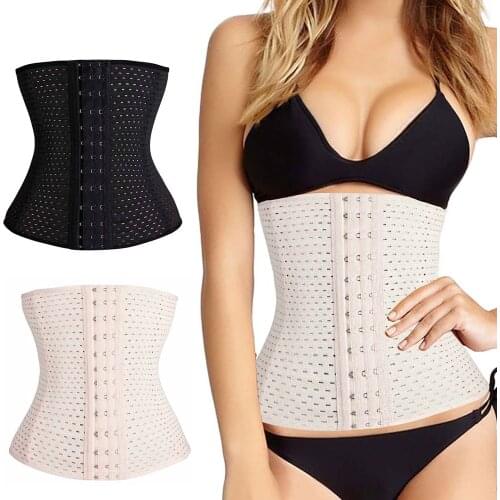 2020 Women Waist Trainer Slimming Waist Control Corset Slimming Belt Body Shaper Underwear Modeling Strap Shapewear Black Nude