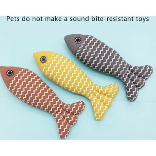 Pet Puppy Chew Plush Fish Animal Toy Dog Molar Bite Resistant Cleaning Teeth Dog Toy Pets Accessories