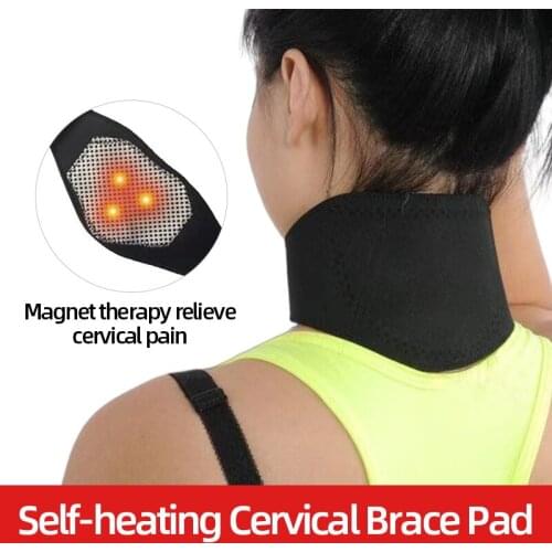 1 Pcs Magnetic Self-heating Neck Support Belt Neck Brace Pad Relief Neck Pain Relax Health Care Massager