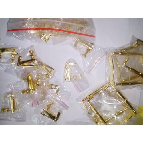 20 PC Gold color Violin fine tuners and Gold color Violin chin rest clamp 4/4