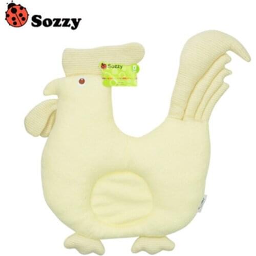 2021 Childrens organic color cotton animal shaped pillow baby pillow, taking into account both back sleep and side sleep