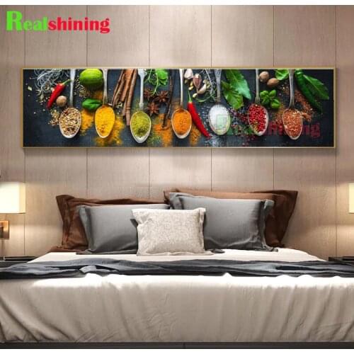 5D DIY Diamond Painting cross stitch Peppers Vegetables Fruits Fashion Kitchen mosaic full square/round diamond embroidery N2105