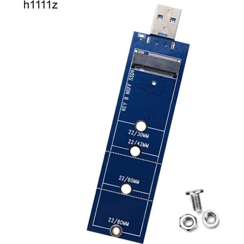 SSD M2 to USB Adapter M.2 to USB Adapter B Key M.2 SATA Protocol SSD Adapter NGFF to USB 3.0 SSD Card for 2230 2242 2260 2280 M2