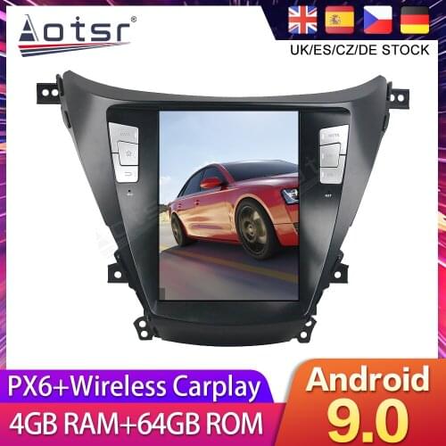 For Hyundai Elantra 5 JK GD 2014+ Tesla Styel Android 9 Car DVD GPS Navigation Radio Auto Stereo Multimedia Palyer HeadUnit 2DIN