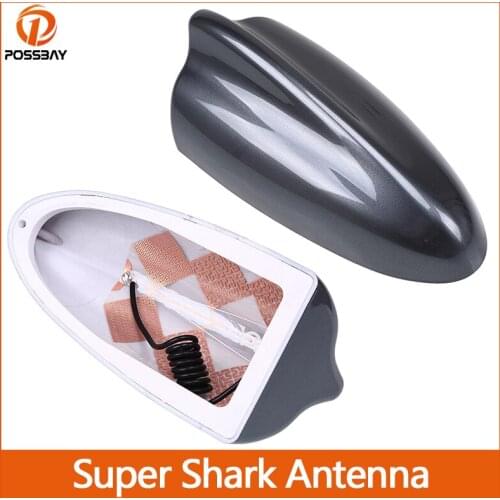 Car Super Roof Shark Fin Decorative Aerial Antenna FM/AM Signal Amplifier for Mini Cooper/Suzuki Swift/Hyundai/Kia/Mazda/Nissan