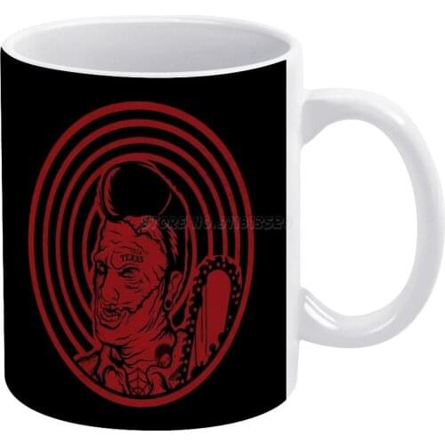 Psychobilly Face White Mug To Friends and Family Creative Gift 11 Oz Mug Coffee Ceramic Mug Movies Green Devil