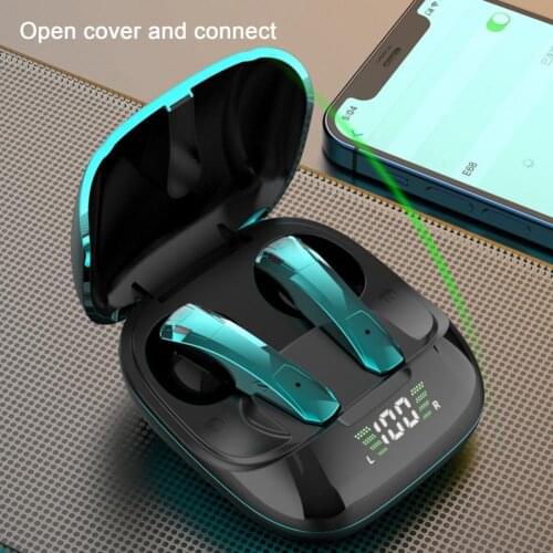 5.0 Bluetooth headset games no delay noise reduction music digital display function TWS Bluetooth headset for Mobile Phone