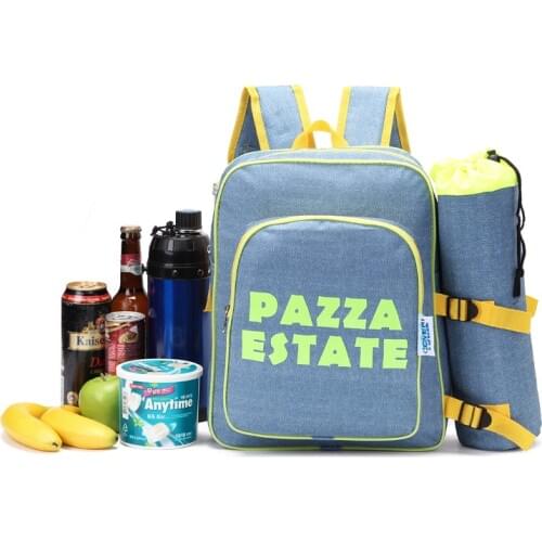 Big capacity thermal cooler backpack lunch insulated cool shoulder bag ice pack food fresh storage insulation bags 2 pieces set