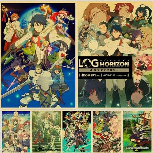Anime Log Horizon Poster Retro Kraft Paper Poster Bar Room Decoration Painting Art Wall Sticker Picture